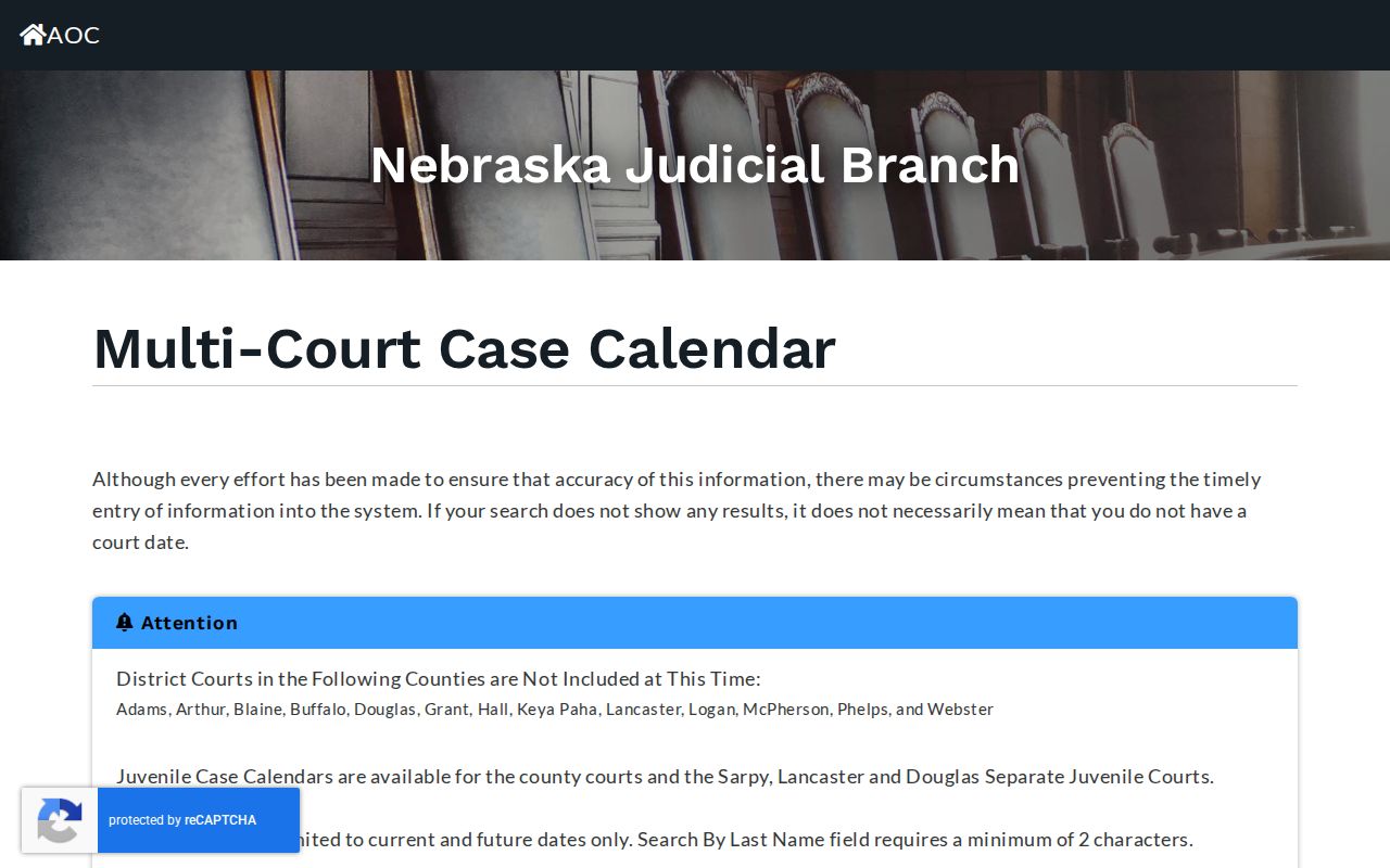 Logan County court schedule Multi-Court Case Calendar controls